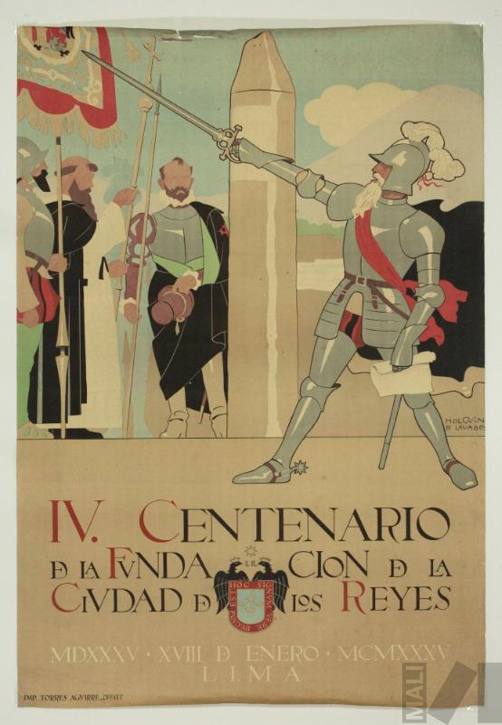 Afiche para el IV Centenario de la Fundación de Lima