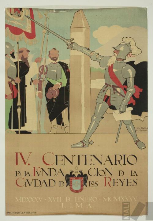 Afiche para el IV Centenario de la Fundación de Lima