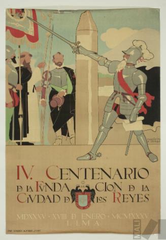 Afiche para el IV Centenario de la Fundación de Lima