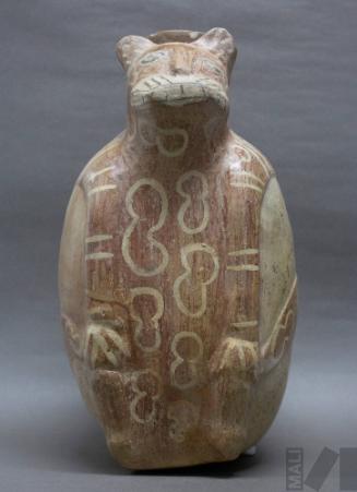 Vasija en forma de felino