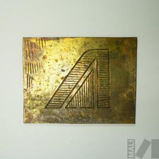 Prototipo para diseño de joyería  rectangular con incisión abstracta