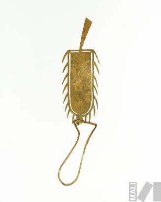 Prototipo para diseño de joyería que representa a un personaje zoomorfo con pieza adherida