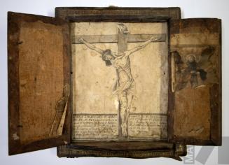 Retablo con estampa de Cristo de Acoria