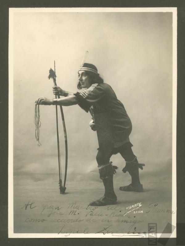 Pasquale Zonzini como Orco Huaranca, en "Ollanta" de José María Valle Riestra