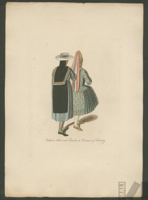 Indians, Male and Female in Costumes of Festivity
