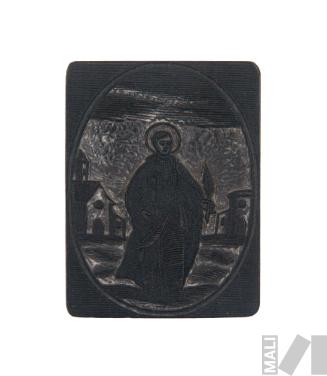 Matriz para xilografía de San Ignacio de Loyola