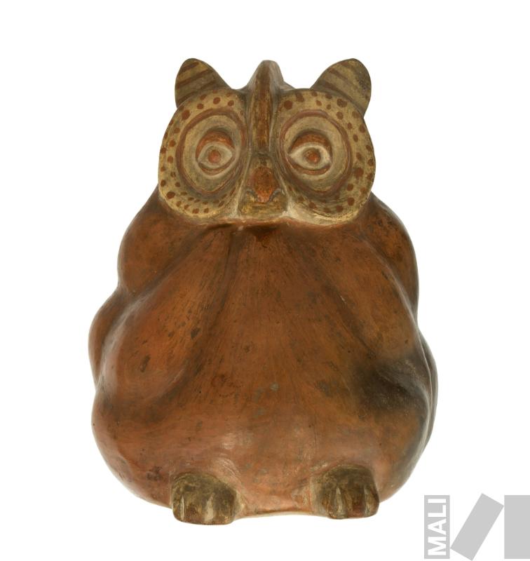 Vaso escultórico ornitomorfo.