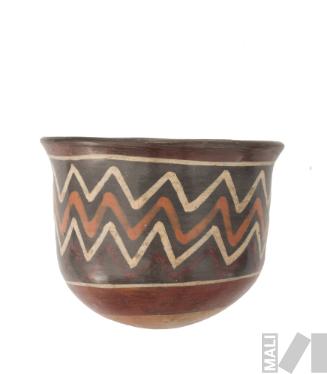 Tazón con motivos en zig-zag