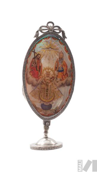 Relicario con la imagen de la Virgen de Copacabana