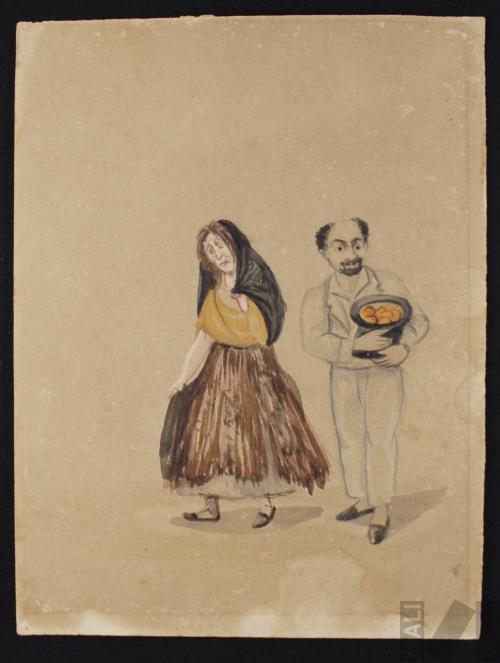 Un matrimonio: Chepita la capullo y Juanito de la Leva (1850), según Pancho Fierro