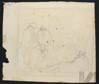 Estudio para 'Pascana en la cordillera'