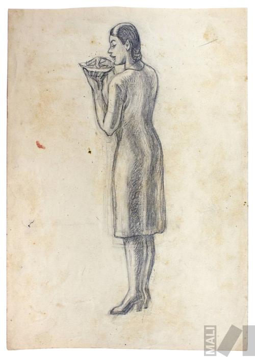 Estudio de mujer para 'Los picarones'