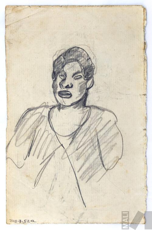 Estudio de mujer para 'Farra con batería'