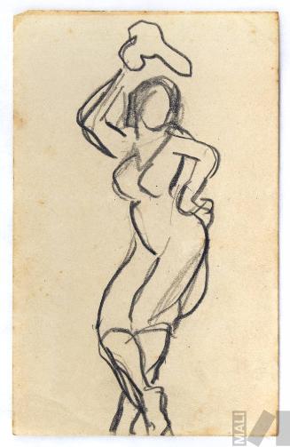 Estudio de mujer bailando para 'Marinera con cajón'