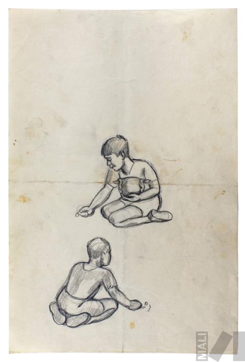 Niños jugando, estudio para 'Callejón limeño'
