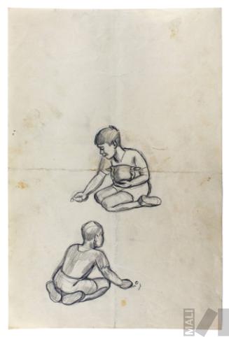 Niños jugando, estudio para 'Callejón limeño'