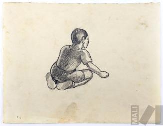 Niño jugando, estudio para 'Callejón limeño'