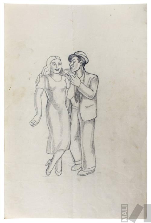 Estudio de pareja para 'Callejón limeño'