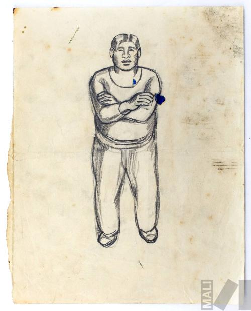 Estudio de joven para 'Callejón limeño'