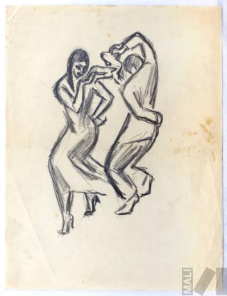 Estudio de pareja bailando para 'Marinera con cajón'