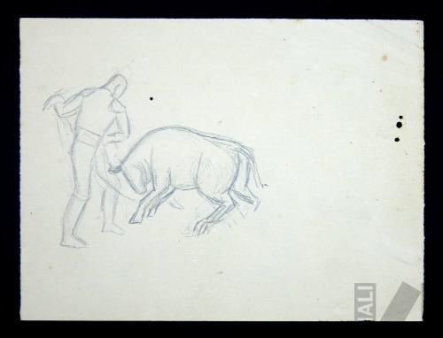 Estudio de escena taurina