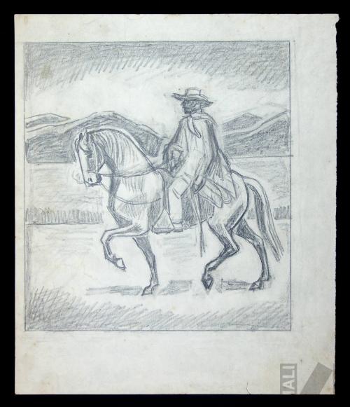 Estudio para 'Caballo de paso'