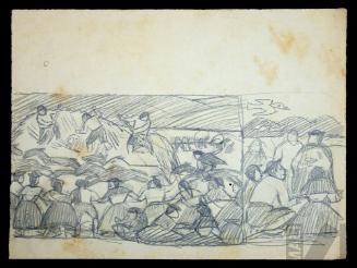 Estudio para tinta 'La trilla'