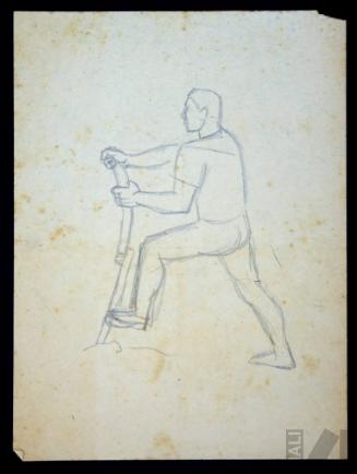 Estudio de indígena arando