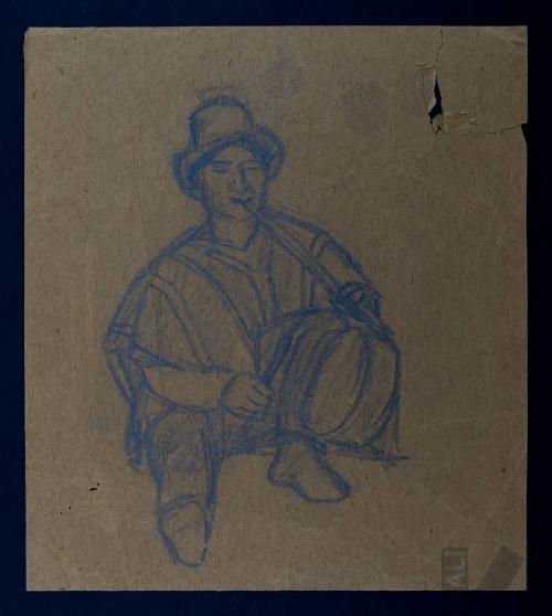 Estudio de músico indígena