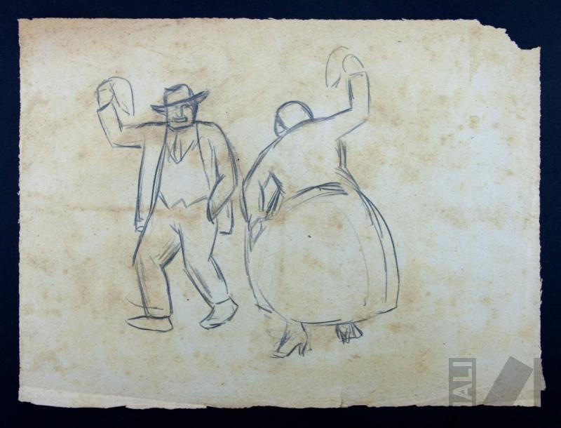 Estudio de pareja bailando