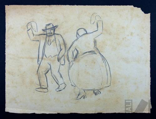 Estudio de pareja bailando