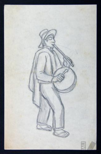 Estudio de músico indígena