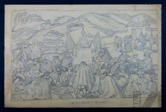 Estudio de escena indígena