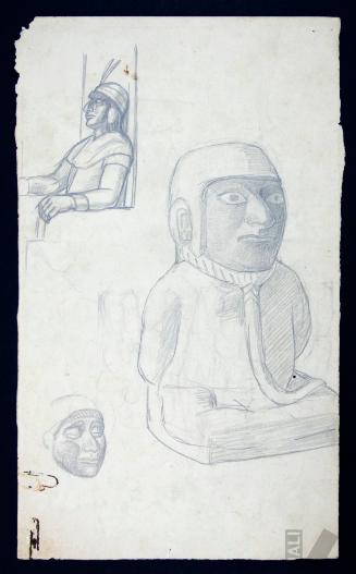 Estudios para el rostro del Inca