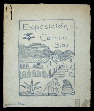 Diseño de carátula para el catálogo 'Exposición Camilo Blas'