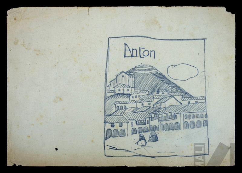 Antón, estudio para ilustración