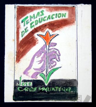 Diseño de carátula para 'Temas de educación' de José Carlos Mariátegui