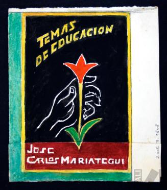 Diseño de carátula para 'Temas de educación' de José Carlos Mariátegui